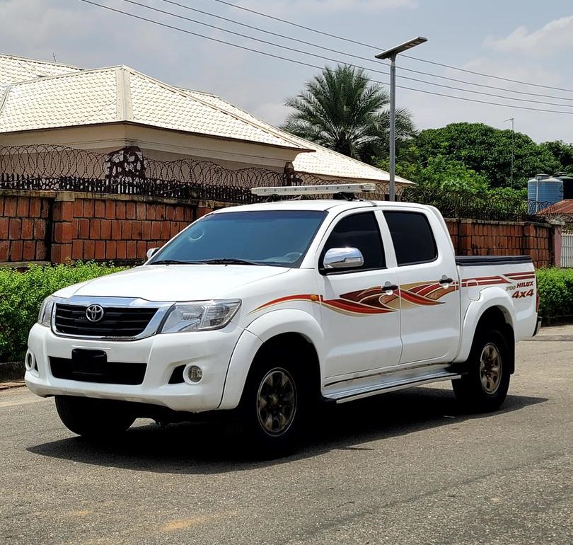 Premium car parked on a road