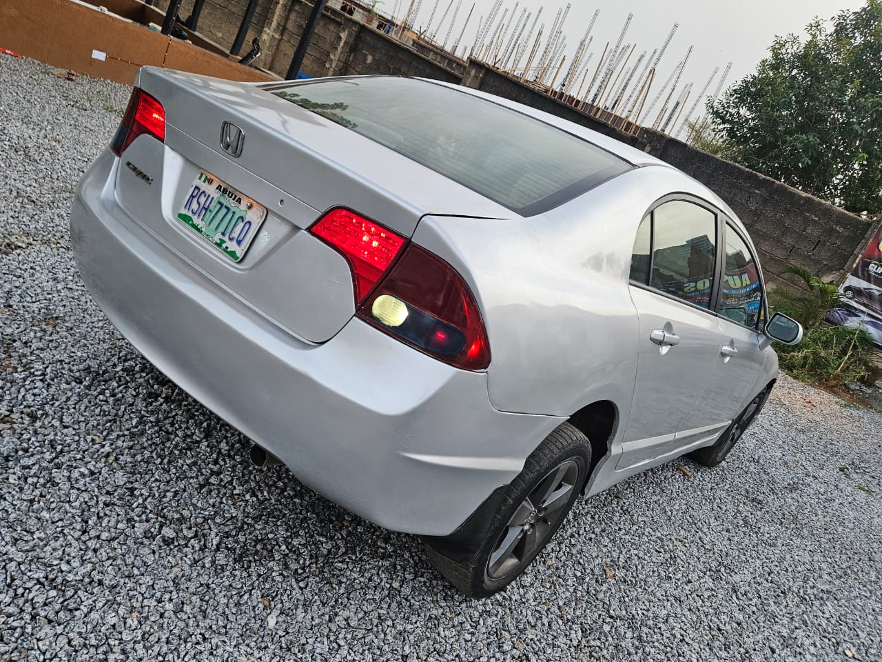 Premium car parked on a road