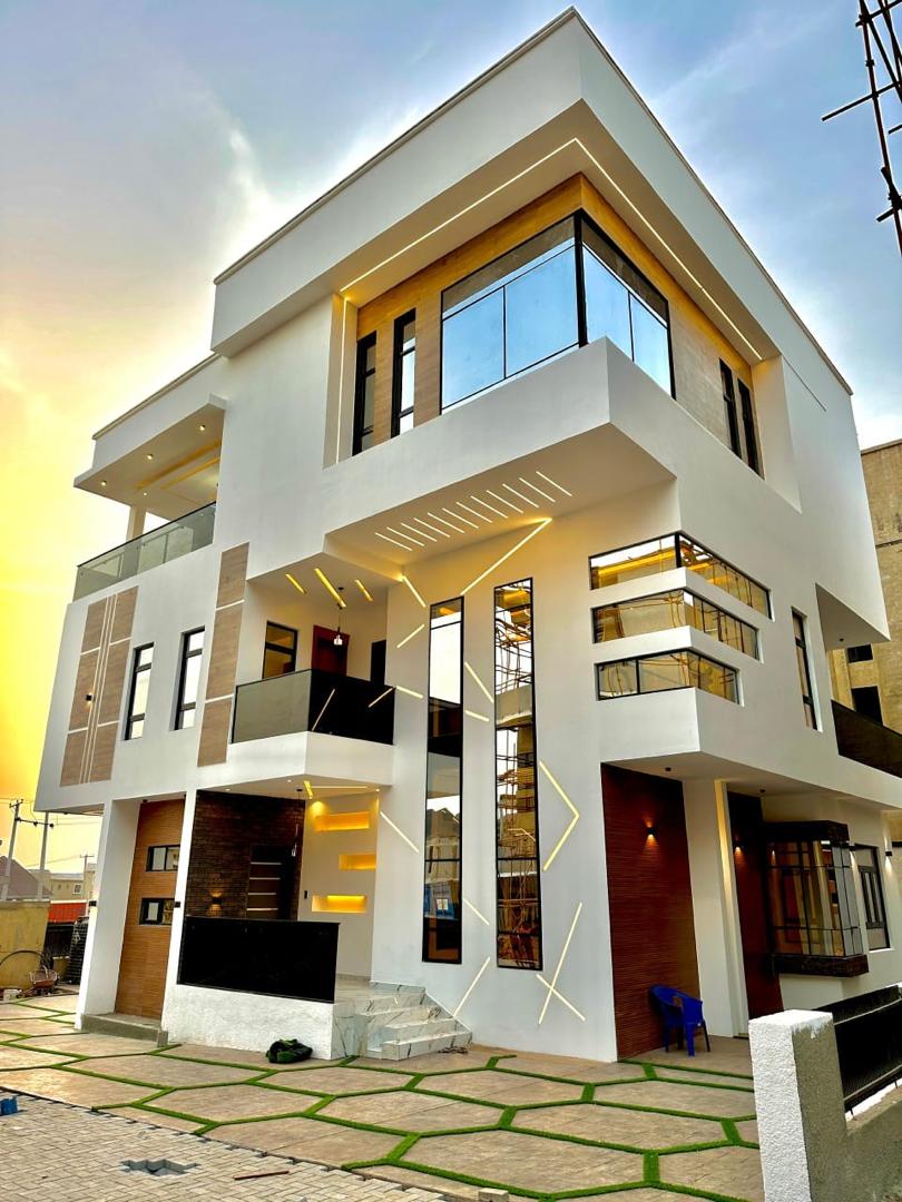 Modern apartment exterior